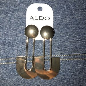 Gold statement earrings